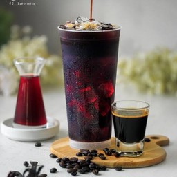 อเมริกาโน่ไซรัปน้ำกระเจี๊ยบขนาด 22 ออนซ์