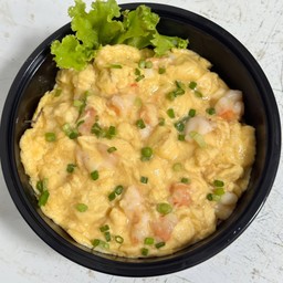 ข้าวไข่ข้น กุ้งสับ