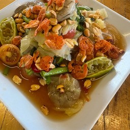 ตำเส้นเล็กไทย กุ้งสด/กุ้งลวก