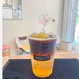 อเมริกาโน่ไซรัปน้ำลูกพีช