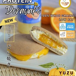 โดรายากิโปรตีน ไส้แยมยูสุและครีมชีสไขมันต่ำ อร่อยยมากกก