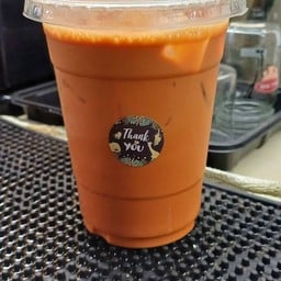 ชาไทย ใส่น้ำแข็ง สกัดด้วยหม้อต้มMoka pot