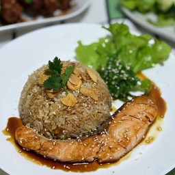 ข้าวแซลมอนเทอริยากิ