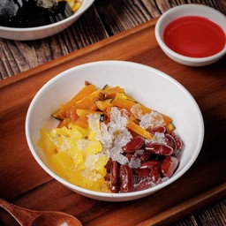 สับปะรดเชื่อม ฟักทองเชื่อม ถั่วแดง