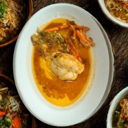 กุ้งแม่น้ำทอดเกลือ 1 ตัว 300 กรัม