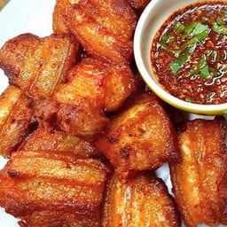 หมู3ชั้นทอดเข้มข้นถึงเครื่อง 200 กรัม ( 2ขีด )