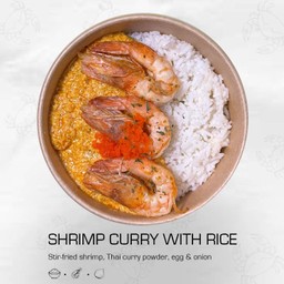 ข้าวผัดผงกะหรี่กุ้ง