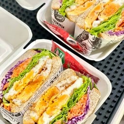 แซนวิช ไข่ดาว + ไข่ดาว