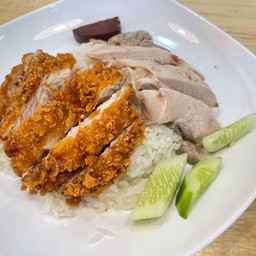 ข้าวมันไก่ผสม