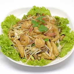 กระเพราะปลาผัดกุ้ง 炒魚羅勒