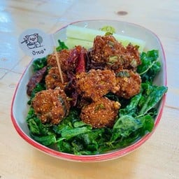 ลาบหมูทอด