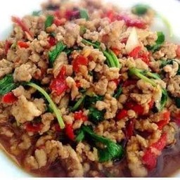 ผัดกระเพราหมูสับ