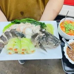 ปลาช่อนนึ่งแจ่ว