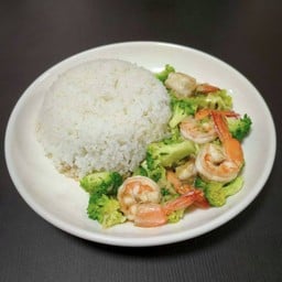 ผัดบล็อคโคลี่ (ราดข้าว)