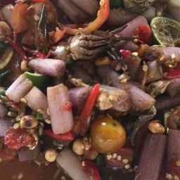 ตำสายบัวปูปลาร้า