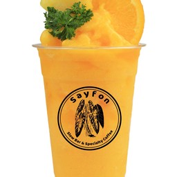 ส้ม สับปะรด Orange pineapple smoothie