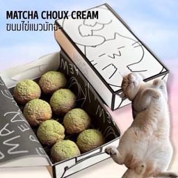 ขนมไข่แมวอบ ไส้มัทฉะ MATCHA CAT’S BALL