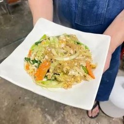 วุ้นเส้นผัดไข่