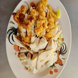 ไก่ผสม ต้ม+ทอด (สับใหญ่)