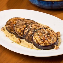 Grilled Eggplant with Hummus