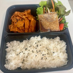 ข้าวหน้าหมูเกาหลี+มินิสลัด