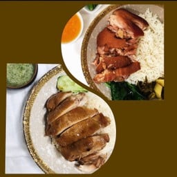 [เซตสุดฮิต] ข้าวขาหมูแม่รี + ข้าว ไก่ต้มซีอิ๊ว เนื้อนุ่ม คู่น้ำจิ้มซีฟู้ด