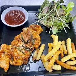 สเต๊กไก่บาบีคิวสูตรนาเนีย