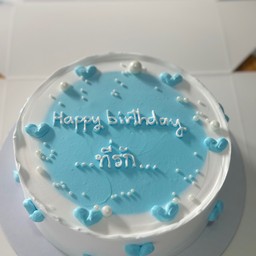 เค้กหัวใจฟ้าขนาด1ปอนด์