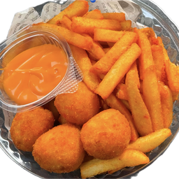 เซ็ต4อย่าง เฟรนฟราย+นักเก็ต+ชีสบอล+ไก่ป๊อบ (คุ้มแน่นอน)