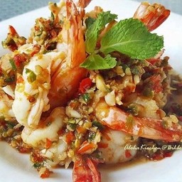 กุ้งคั่วพริกเกลือ
