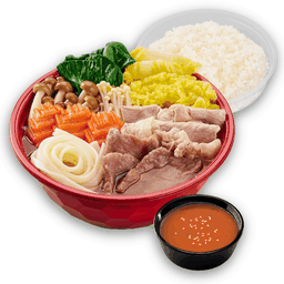 สุกี้นาเบะ ชุดรวมเนื้อ พร้อมข้าวญี่ปุ่น - คุโรซุป