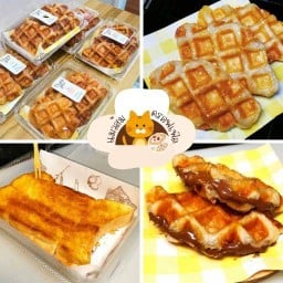 ครอฟเฟิลแมวส้ม/ปังปิ้ง (croffle cat orange) อบสดใหม่