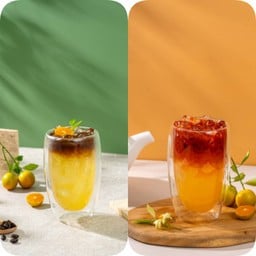 [เซตสุดฮิต] Black mapeed (น้ำส้มมะปี๊ดจากจันทบุรี) + Black Tea Mapeed(น้ำส้มมะปี๊ดชาดำเย็น)