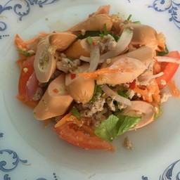 ยำไก้กรอกชีทหนังกรอบ