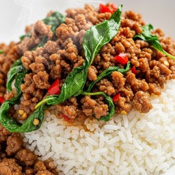 ข้าวราดกะเพราหมูสับ