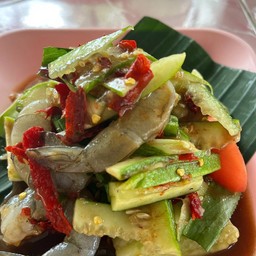 ตำแตงกุ้งสด