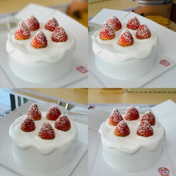 เค้กสตรอว์เบอร์รี่ สไตล์เกาหลีครึ่งปอนด์