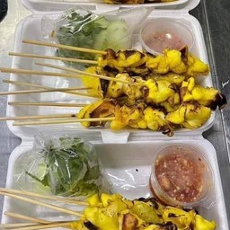 คางหมึกย่างชุด10ไม้