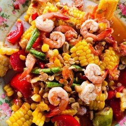 ตำข้าวโพดทะเลรวม