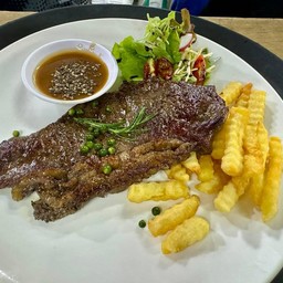 ชุดสเต๊กเนื้อพริกไทยดำ