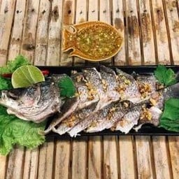 ปลากะพงน้อคลวกจิ้ม