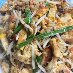 เหลาผัดไทหอยแมงภู่ ไม่เส้น