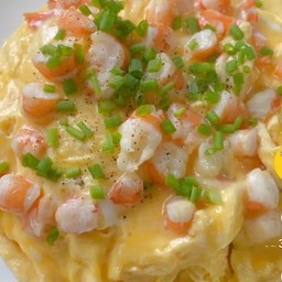 ข้าวไข่ข้นกุ้งสับ