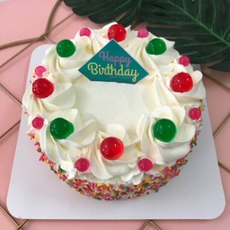 เค้กวนิลา เชอรี่เจลลี่ 1 ปอนด์