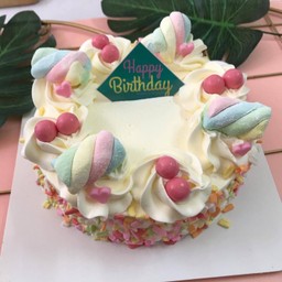 เค้กวนิลา มาชเมลโล่ 2 ปอนด์