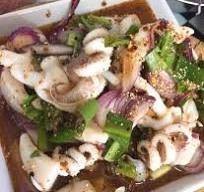 ลาบปลาหมึก