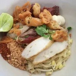 บะหมี่แห้งหมูหวาน