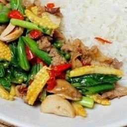 ข้าวผัดฉ่าเนื้อไก่