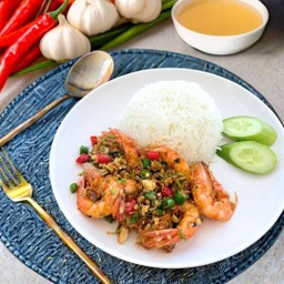 กุ้ง คั่วพริกเกลือ