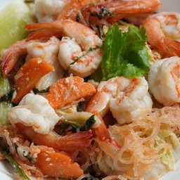 สุกี้แห้ง กุ้ง  [ น้ำจิ้มสุกี้โบราณ ]